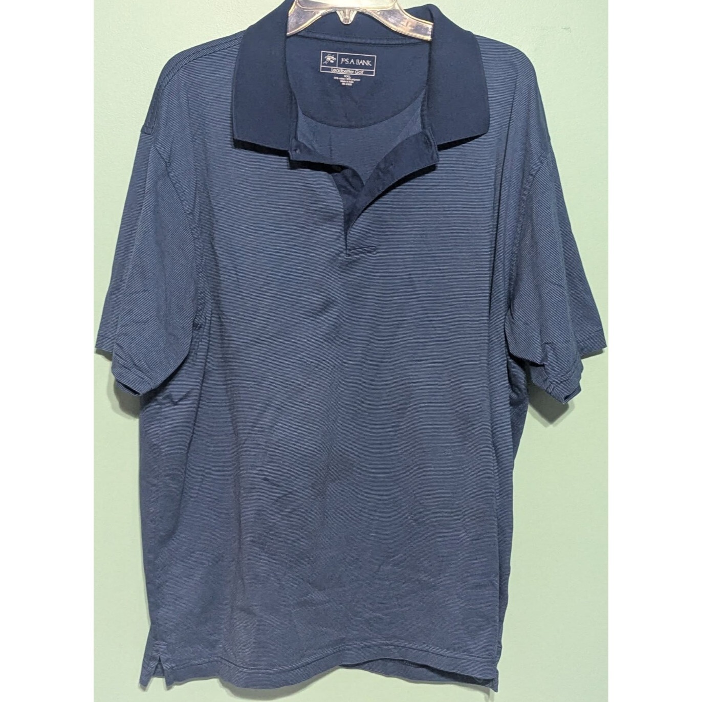 Joseph A Bank Leadbetter Golf Shirt Size Xxl Blue